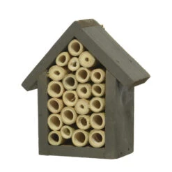 Decoris Insectenhotel - Grijs - Vurenhout - 11 Cm