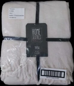 Plaid Ecru/zand By Decoris 130*170