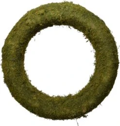 Decoris Kerstkrans/strokrans Van Mos Om Te Decoreren 30 Cm DIY Kransen - Deurkransen/strokransen Kerstversiering