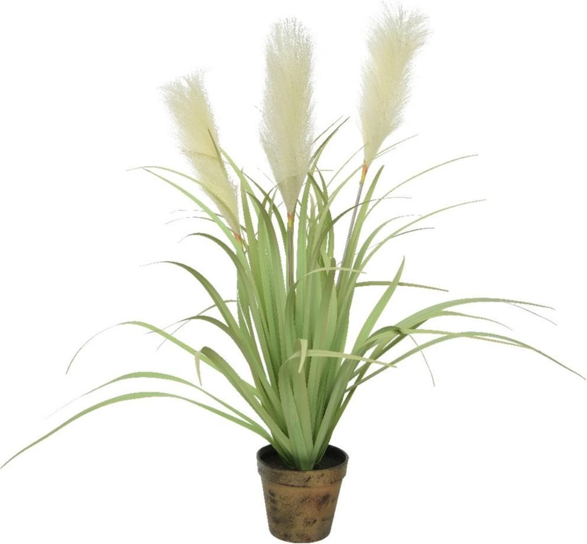 Decoris Cortaderia Pampasgras Grasplanten Kunstplant In Pot 70 Cm - Nepplanten - Planten/plantjes