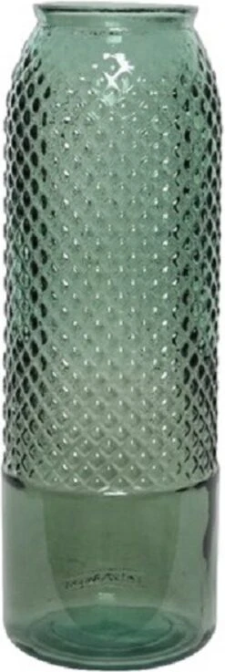 Decoris Vaas Recycled Glas Ø15-H45cm Groen