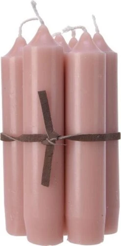Decoris Puntkaars Wax 7 Stuks 6,5x6,5x11cm Roze