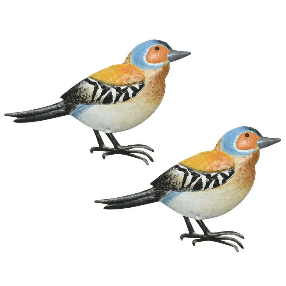 Decoris Tuindecoratie Vogel - Vink - Metaal - 38 Cm - Image 2