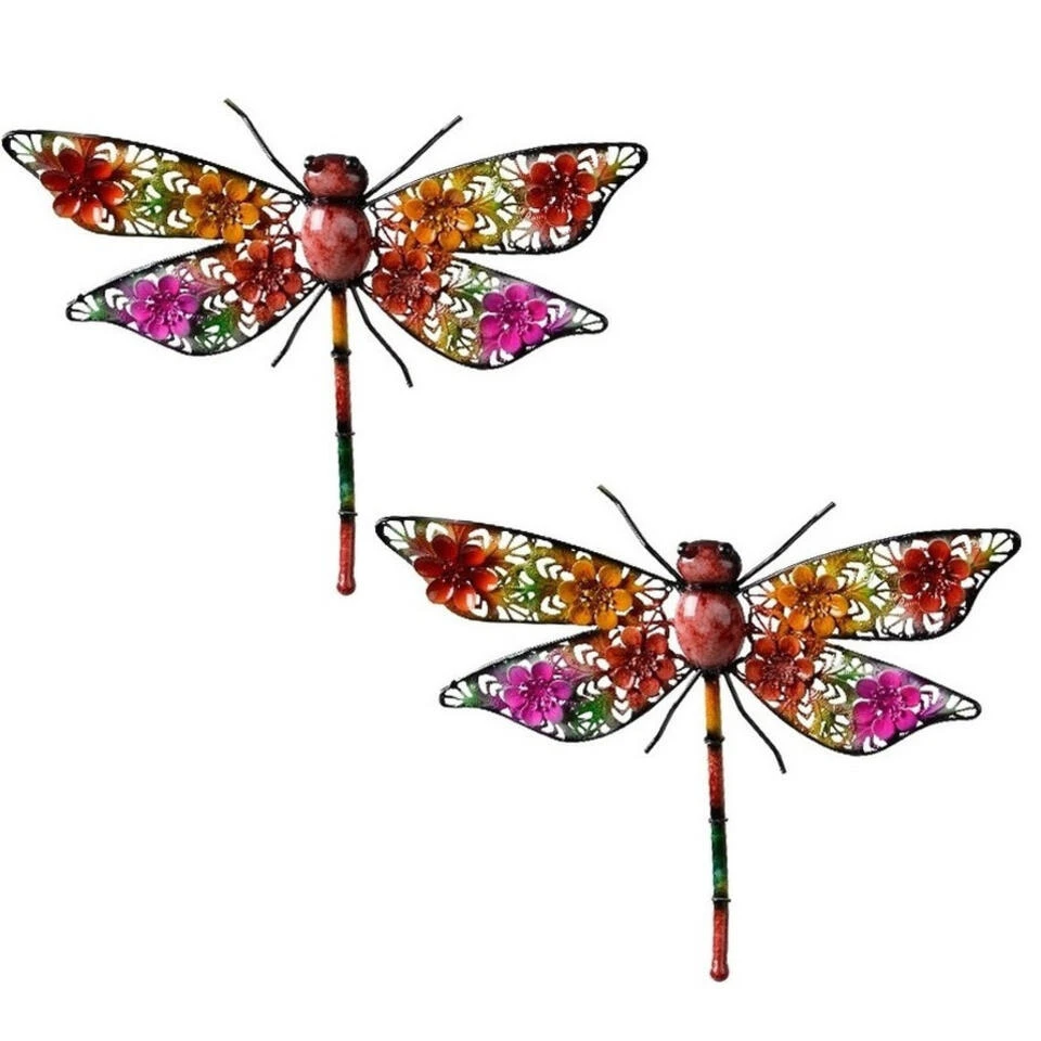 Decoris Tuindecoratie - Libelle - Metaal - 27 X 33 Cm - Image 3