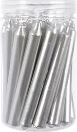 Decoris Dinerkaarsen Zilver D 1,3 H 10,5 Cm 22 Stuks