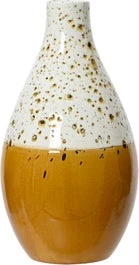 Decoris Vaas Bruin / Wit D 17 H 31 Cm