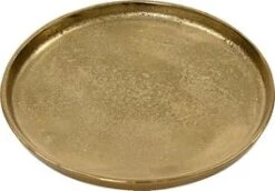 Decoris Decoratiebord Farao Goud D 20 H 2,5 Cm