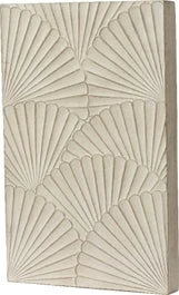 Decoris Tuin Wanddecoratie Fibre Wit 35 X 55 X 5 Cm