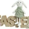 Decoris Ornament Easter Met Konijn Naturel 2 X 25 X 16 Cm