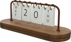 Decoris Kalender Bruin 29 X 10 X 10 Cm