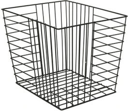 Decoris Opbergmand Zwart 22 X 22 X 30 Cm