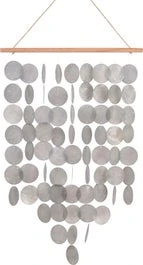 Decoris Tuinwanddecoratie Schelpen Deena Grijs 35 X 15 X 63 Cm