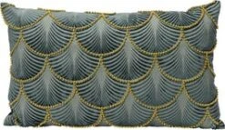 Decoris Sierkussen Blauw / Grijs 30 X 50 X 2 Cm