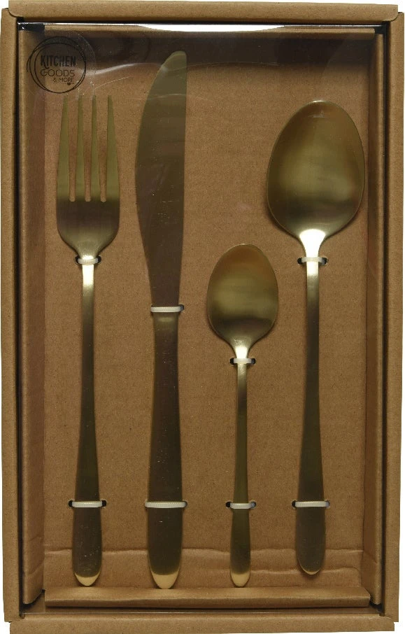 Decoris Bestekset Goud 16-delig - Image 2