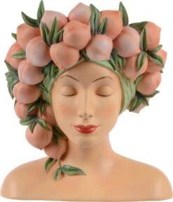 Decoris Vaas Perzik Roze 20 X 17,6 X 23 Cm