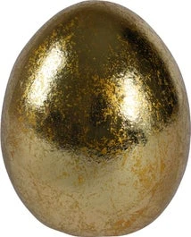 Decoris Paasdecoratie Ei Goud D 6,2 H 7,5 Cm