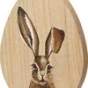 Decoris Paasdecoratie Ei Met Konijn Naturel 3 X 28,5 X 34 Cm