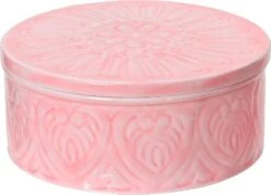 Decoris Opbergdoos Cura Roze D 20 H 9 Cm
