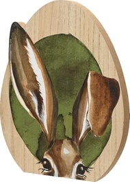 Decoris Paasdecoratie Ei Met Konijn Naturel 3 X 37,5 X 45 Cm