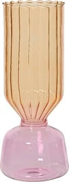 Decoris Vaas Roze / Geel D 10 H 23 Cm