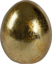 Decoris Paasdecoratie Ei Goud D 8,6 H 10,2 Cm