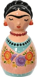 Decoris Beeld Frida Roze D 7,3 H 14,8 Cm